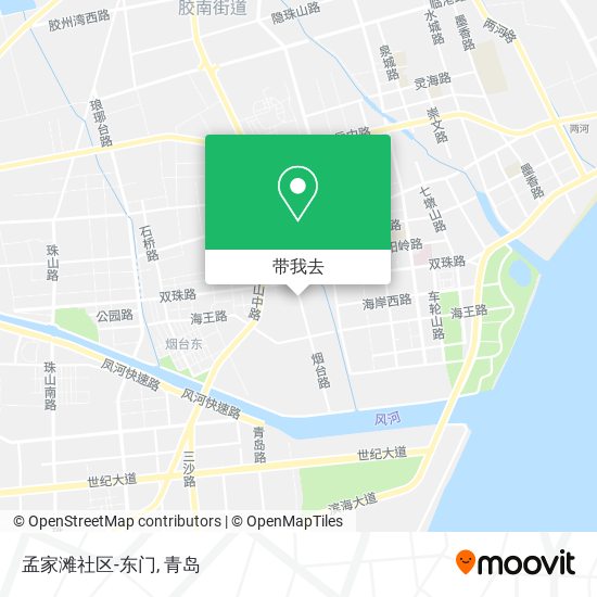 孟家滩社区-东门地图