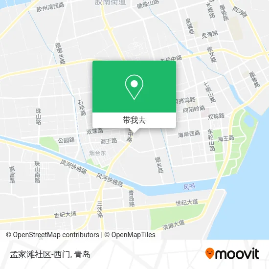 孟家滩社区-西门地图