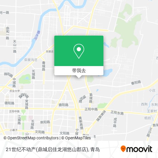 21世纪不动产(鼎城启佳龙湖悠山郡店)地图