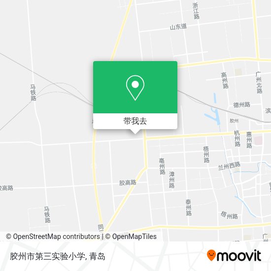 胶州市第三实验小学地图