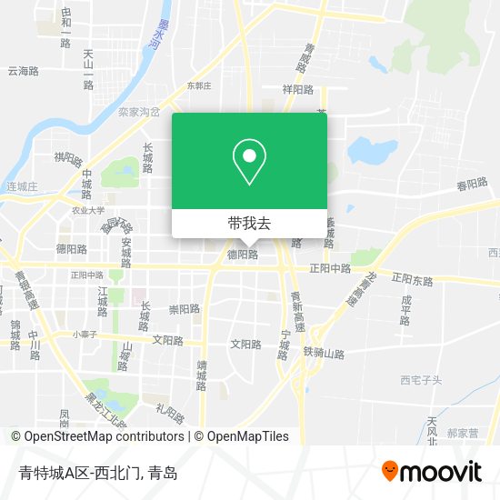 青特城A区-西北门地图