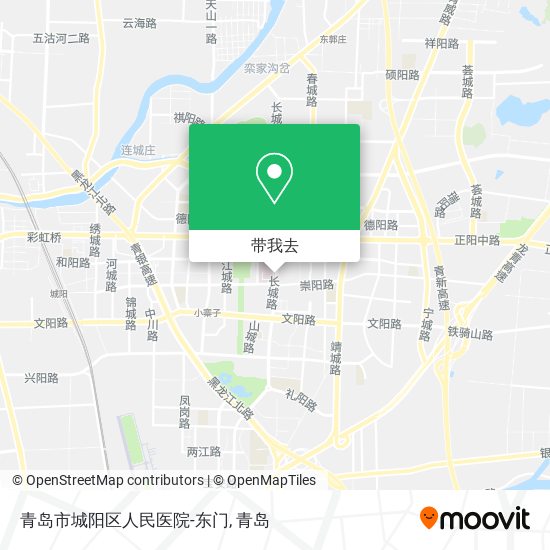 青岛市城阳区人民医院-东门地图