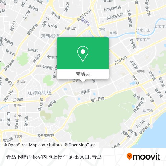 青岛卜蜂莲花室内地上停车场-出入口地图