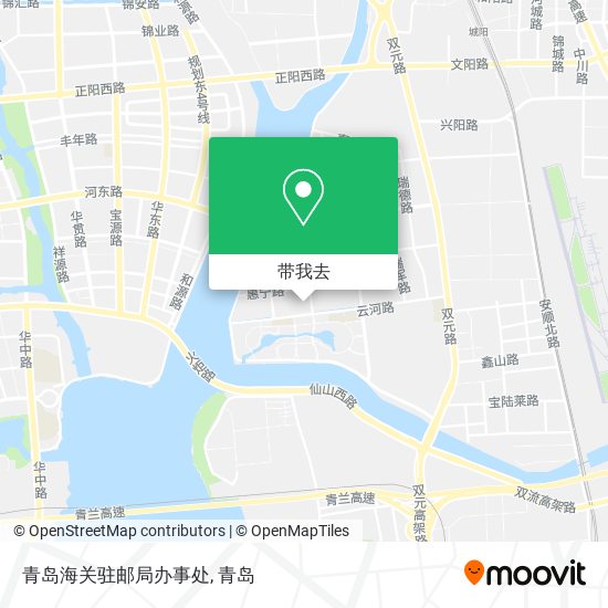 青岛海关驻邮局办事处地图