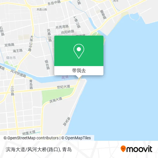 滨海大道/风河大桥(路口)地图