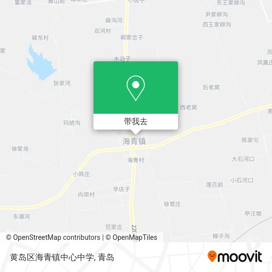 黄岛区海青镇中心中学地图