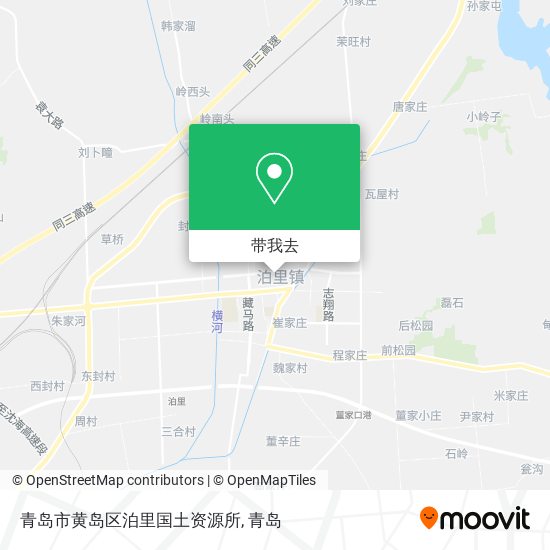 青岛市黄岛区泊里国土资源所地图