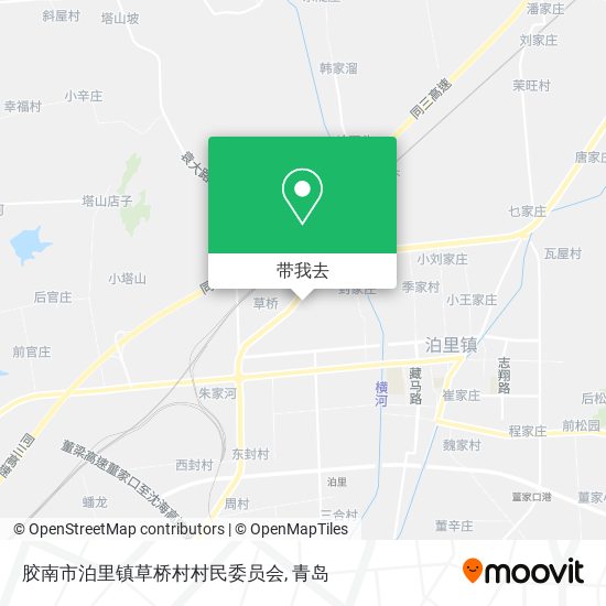 胶南市泊里镇草桥村村民委员会地图