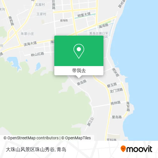 大珠山风景区珠山秀谷地图