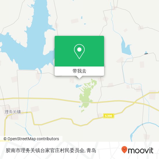 胶南市理务关镇台家官庄村民委员会地图