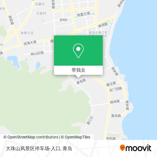 大珠山风景区停车场-入口地图