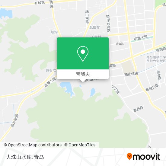 大珠山水库地图