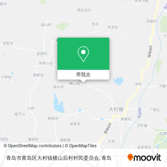 青岛市黄岛区大村镇横山后村村民委员会地图