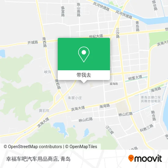 幸福车吧汽车用品商店地图