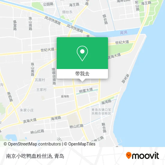 南京小吃鸭血粉丝汤地图