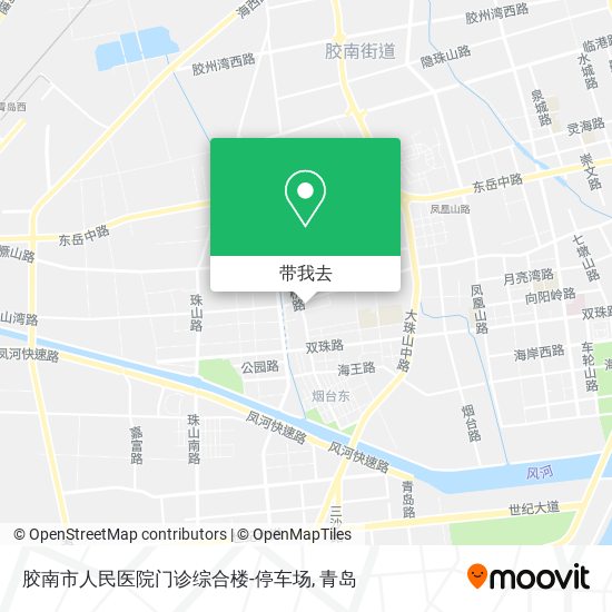 胶南市人民医院门诊综合楼-停车场地图