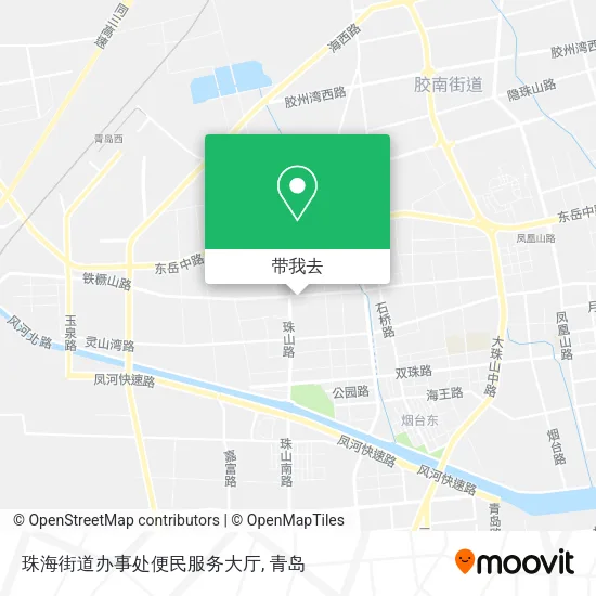 珠海街道办事处便民服务大厅地图