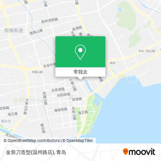 金剪刀造型(温州路店)地图