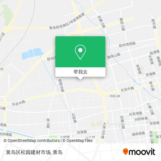 黄岛区松园建材市场地图