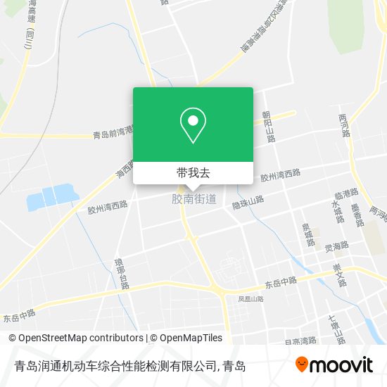 青岛润通机动车综合性能检测有限公司地图