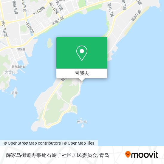 薛家岛街道办事处石岭子社区居民委员会地图