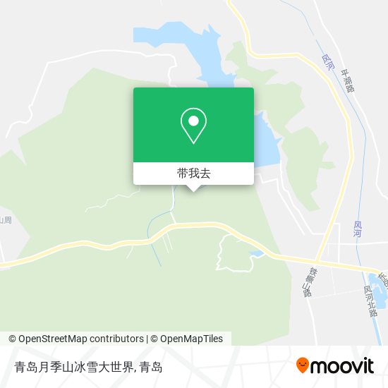 青岛月季山冰雪大世界地图