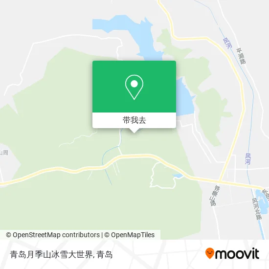 青岛月季山冰雪大世界地图