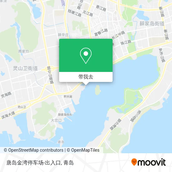 唐岛金湾停车场-出入口地图