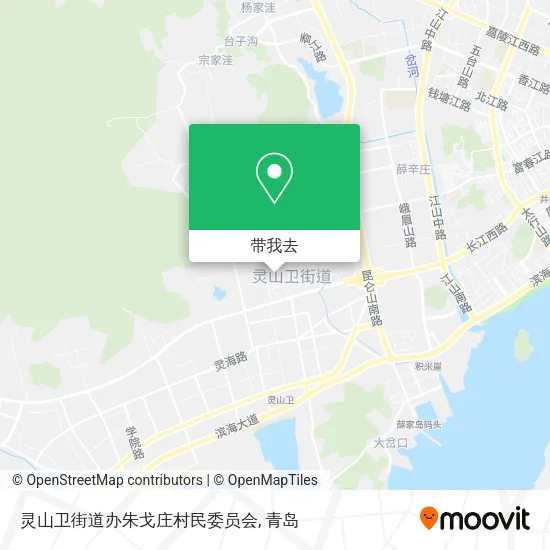 灵山卫街道办朱戈庄村民委员会地图