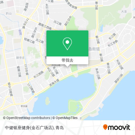 中健银座健身(金石广场店)地图