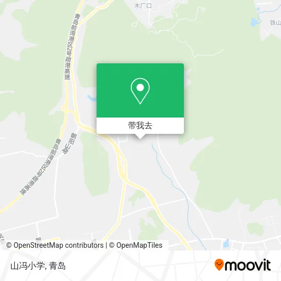 山冯小学地图