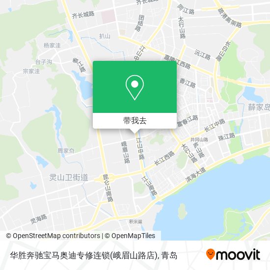华胜奔驰宝马奥迪专修连锁(峨眉山路店)地图