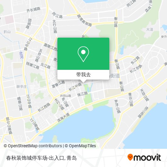 春秋装饰城停车场-出入口地图