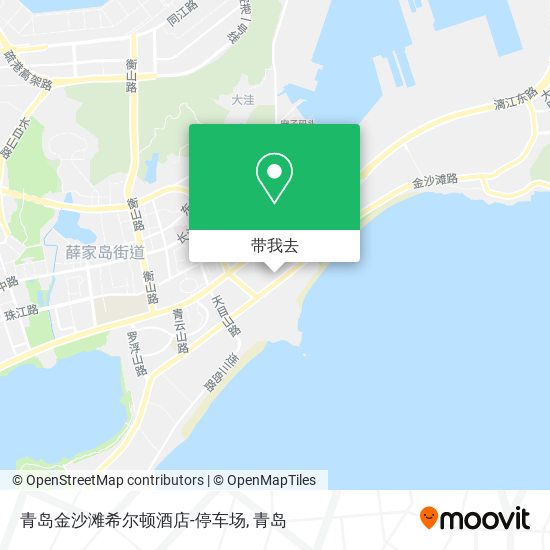 青岛金沙滩希尔顿酒店-停车场地图