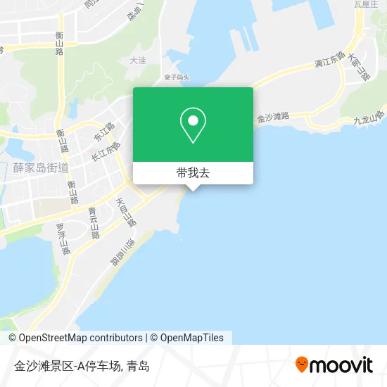 金沙滩景区-A停车场地图
