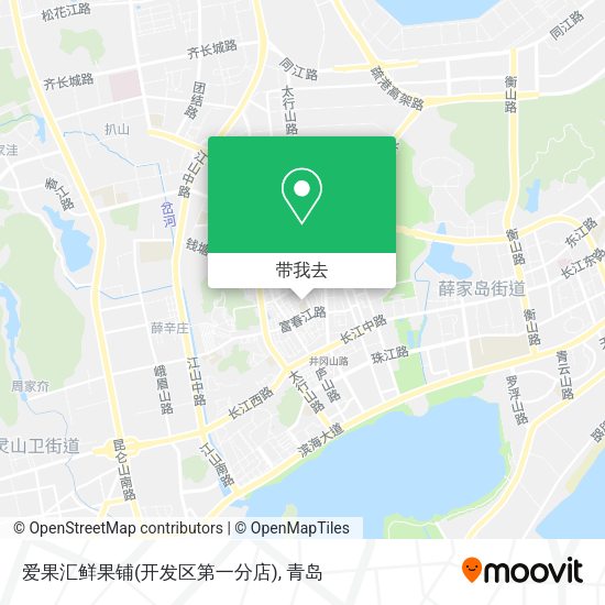 爱果汇鲜果铺(开发区第一分店)地图
