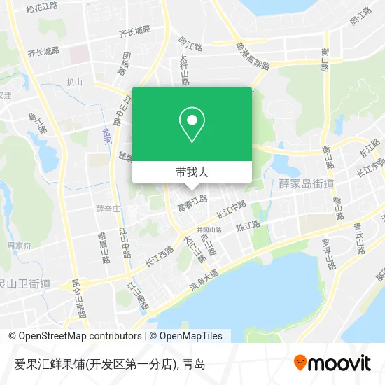 爱果汇鲜果铺(开发区第一分店)地图