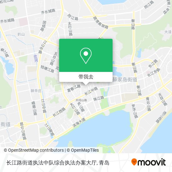 长江路街道执法中队综合执法办案大厅地图