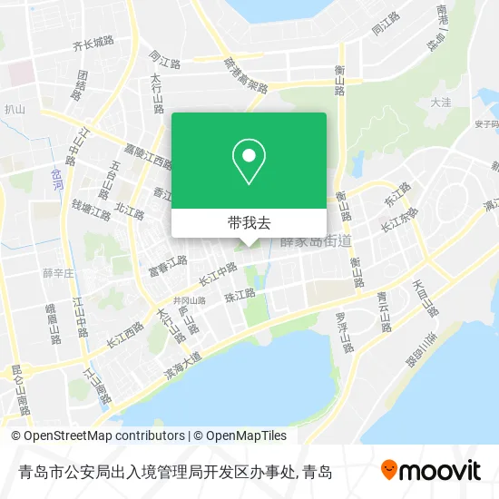 青岛市公安局出入境管理局开发区办事处地图