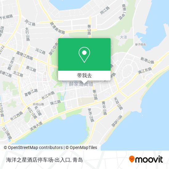 海洋之星酒店停车场-出入口地图