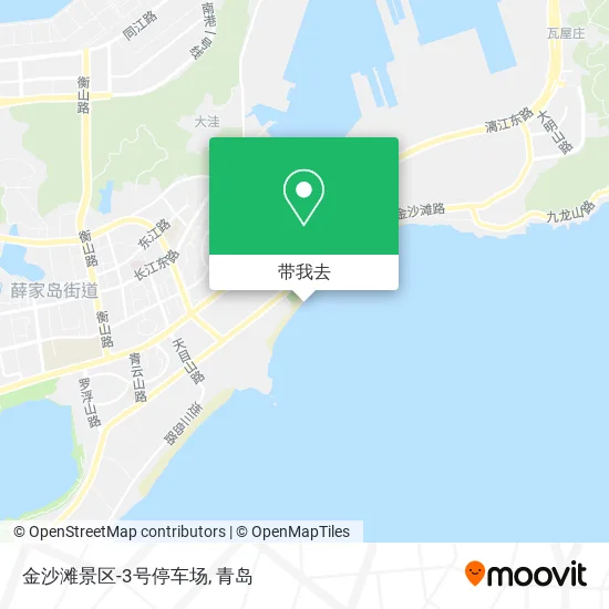 金沙滩景区-3号停车场地图