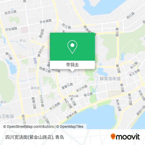 四川宽汤面(紫金山路店)地图