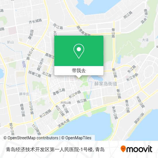 青岛经济技术开发区第一人民医院-1号楼地图