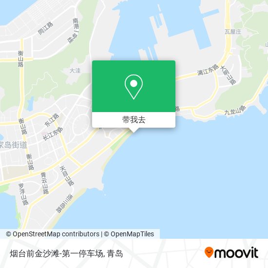 烟台前金沙滩-第一停车场地图
