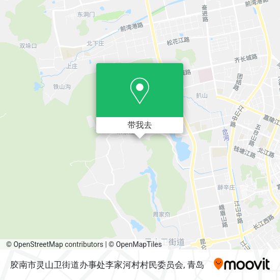 胶南市灵山卫街道办事处李家河村村民委员会地图