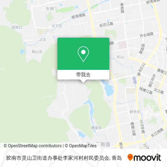 胶南市灵山卫街道办事处李家河村村民委员会地图