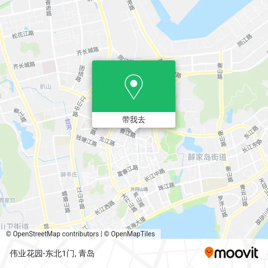 伟业花园-东北1门地图