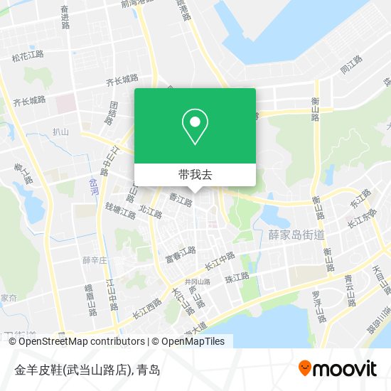 金羊皮鞋(武当山路店)地图