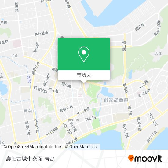 襄阳古城牛杂面地图
