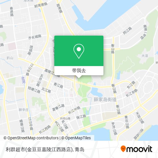 利群超市(金豆豆嘉陵江西路店)地图
